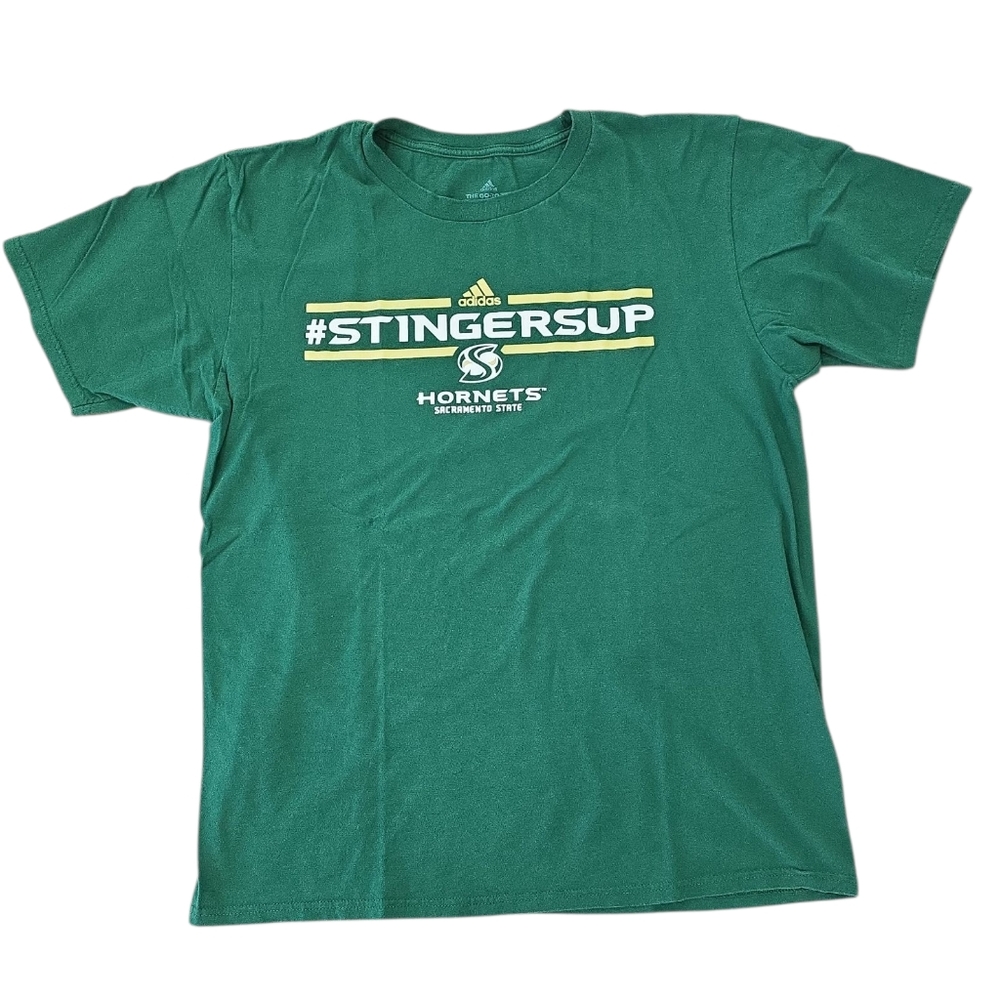 Adidas Men's Green Stingersup Men's T-Shirt #D0167